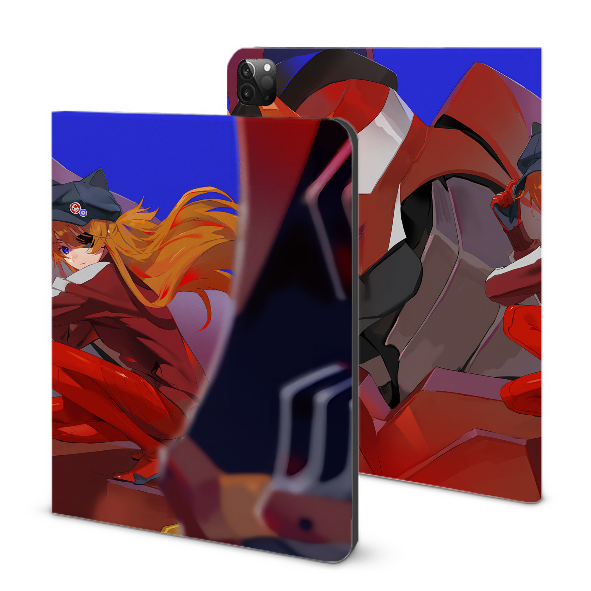 （画像用） EVA 新世紀エヴァンゲリオン IPadケース ペンホルダー付き ブックスタイルデザイン